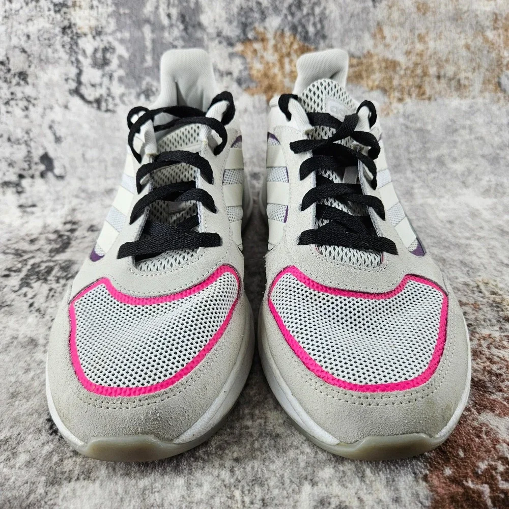 Adidas 90s Valasion Shoes Women 11 White Cloudfoam Comfort Running Sneaker Retro